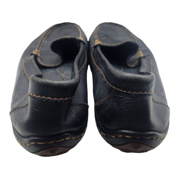 BORN Shoes Men Size 9 Black Harmon Loafers Pebbled Leather Driving Moc Comfort - Picture 6 of 10